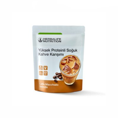 Yüksek Proteinli Soğuk Kahve Karışımı Latte Macchiato